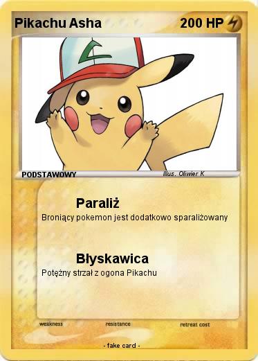 Pokemon Pikachu Asha