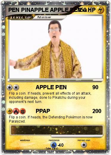 Pokemon PEN PINAPPLE APPLE PEN