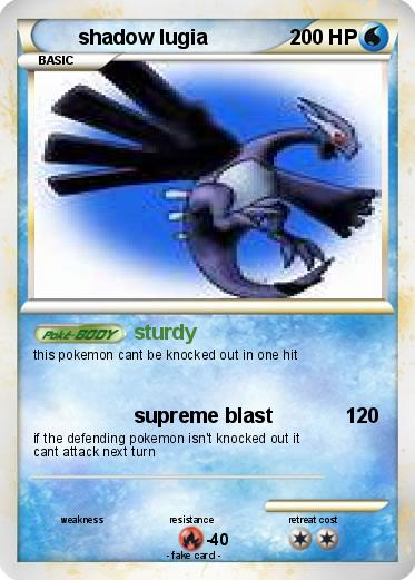 Pokemon shadow lugia