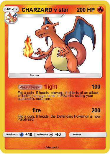 Pokemon CHARZARD v star