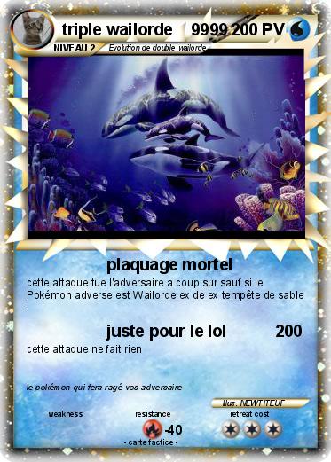 Pokemon triple wailorde    9999