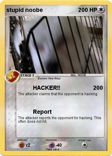 Pokemon stupid noobe