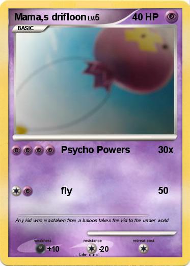 Pokemon Mama,s drifloon
