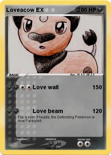 Pokemon Loveacow EX