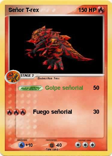 Pokemon Señor T-rex