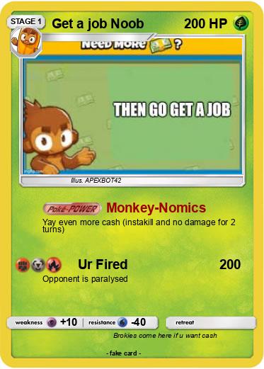 Pokemon Get a job Noob