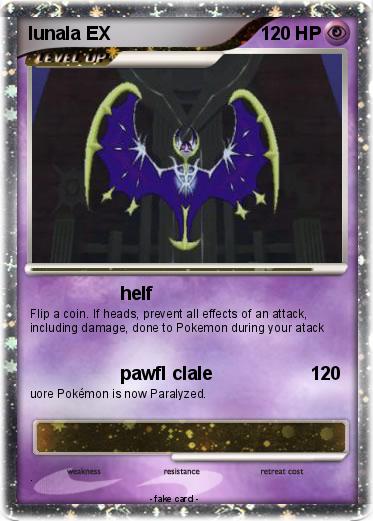 Pokemon lunala EX                                                                                                                                                                                              100