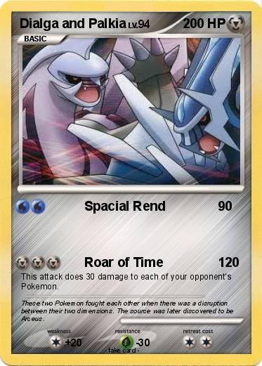 Pokemon Dialga and Palkia