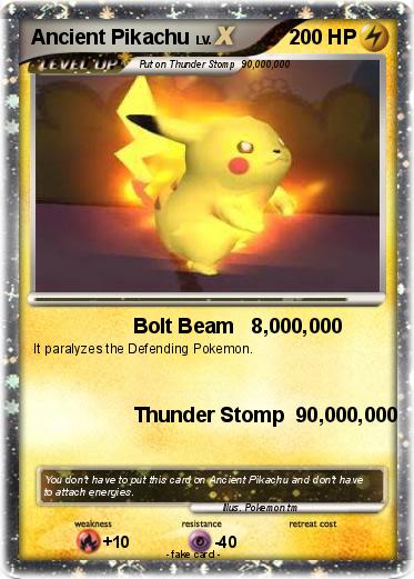 Pokemon Ancient Pikachu