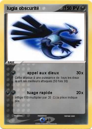 Pokemon lugia obscurité