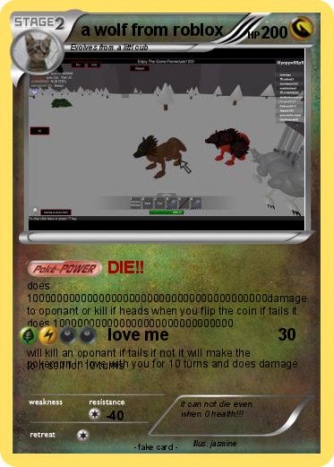 Pokemon a wolf from roblox