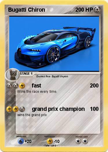Pokemon Bugatti Chiron