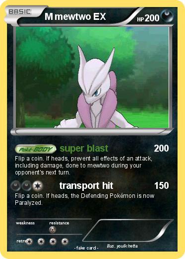Pokemon M mewtwo EX