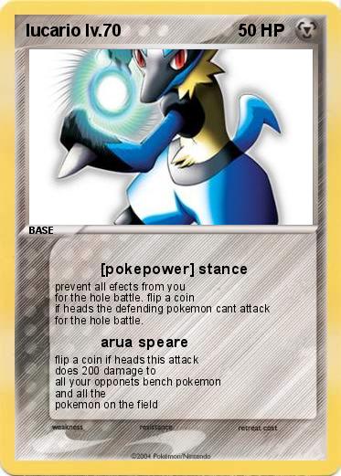 Pokemon lucario lv.70
