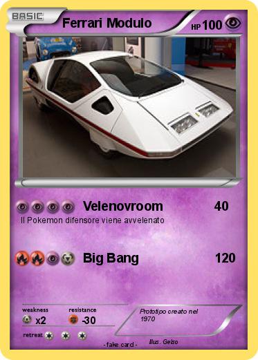 Pokemon Ferrari Modulo