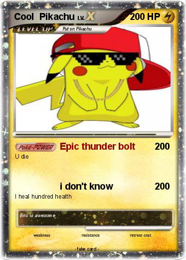 Pokemon Cool  Pikachu