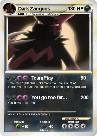 Pokemon Dark Zangoos