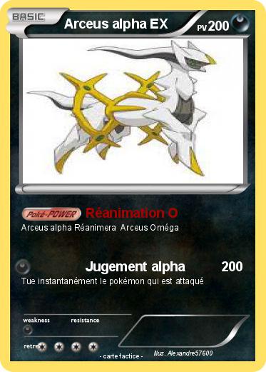 Pokemon Arceus alpha EX