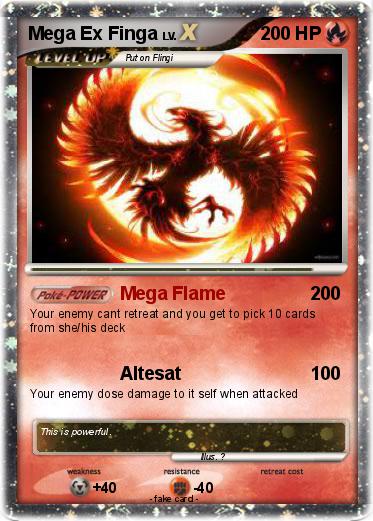 Pokemon Mega Ex Finga