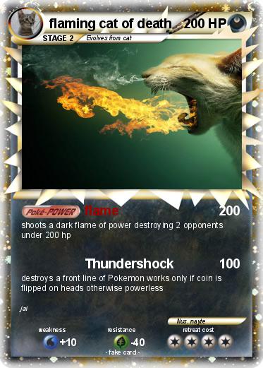 Pokemon flaming cat of death