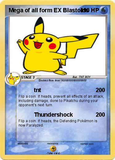 Pokemon Mega of all form EX Blastoids