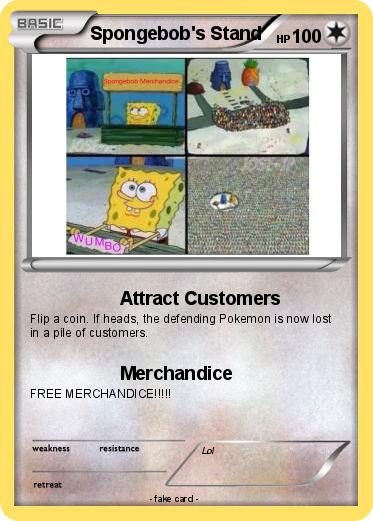 Pokemon Spongebob's Stand