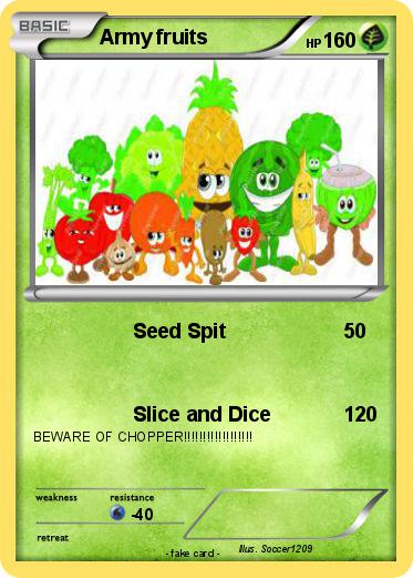 Pokemon Army fruits