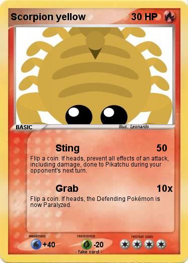 Pokemon Scorpion yellow
