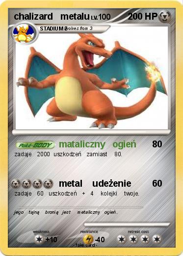 Pokemon chalizard   metalu