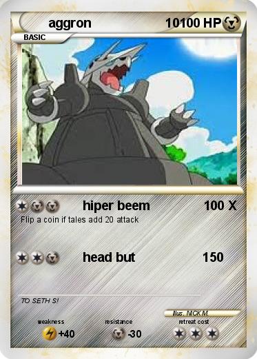 Pokemon aggron                     10