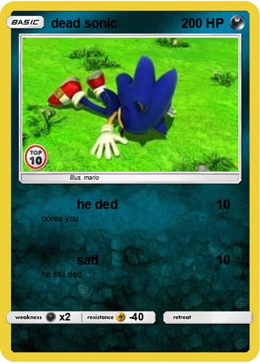 Pokemon dead sonic