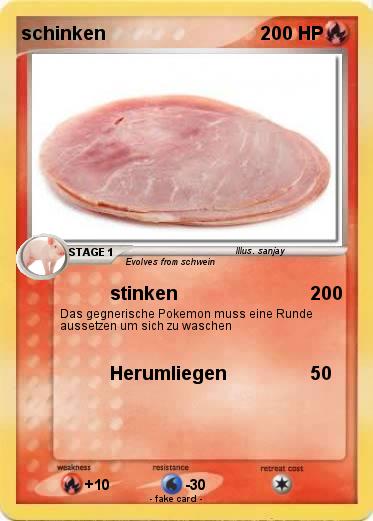 Pokemon schinken