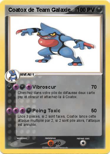 Pokemon Coatox de Team Galaxie