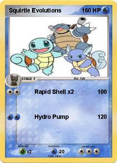 Pokemon Squirtle Evolutions