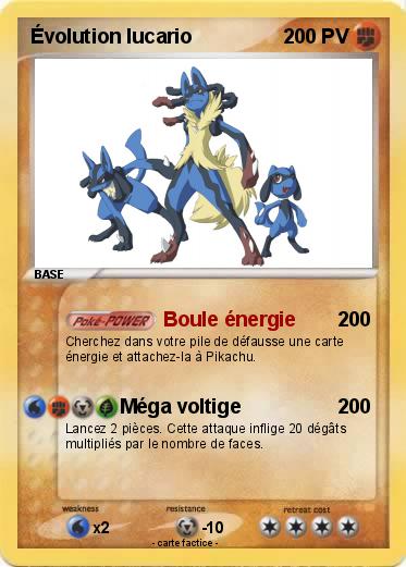 Pokemon Évolution lucario