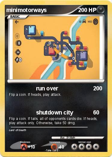 Pokemon minimotorways