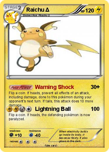 Pokemon Raichu Δ
