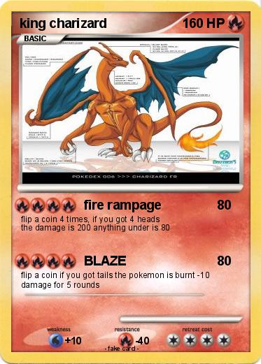 Pokemon king charizard
