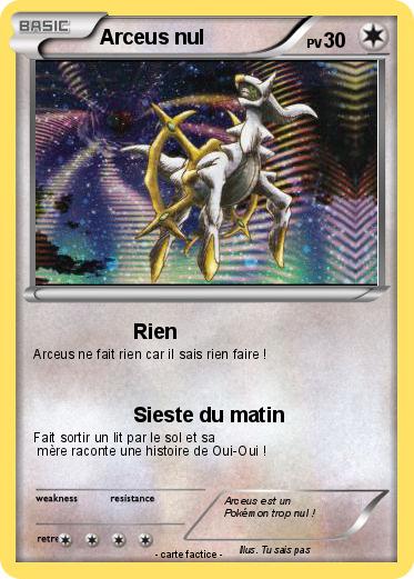Pokemon Arceus nul