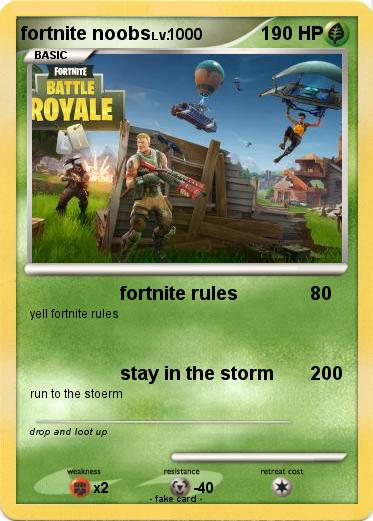 Pokemon fortnite noobs
