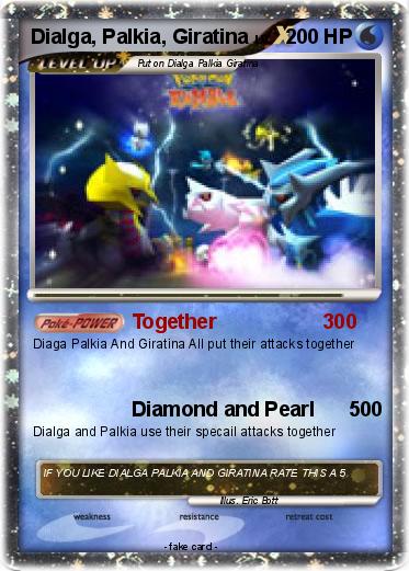 Pokemon Dialga, Palkia, Giratina