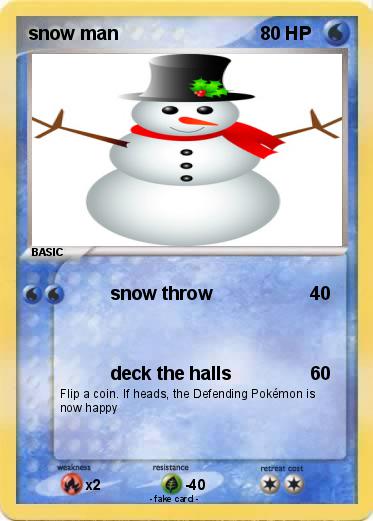 Pokemon snow man