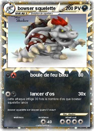 Pokemon bowser squelette