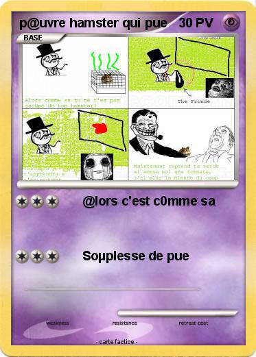Pokemon p@uvre hamster qui pue