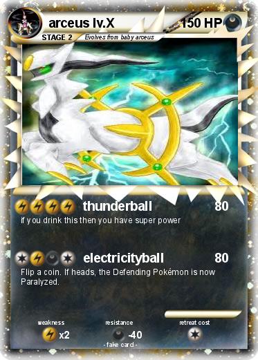 Pokemon arceus lv.X