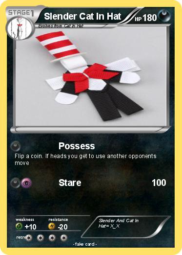Pokemon Slender Cat In Hat