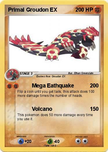 Pokemon Primal Groudon EX