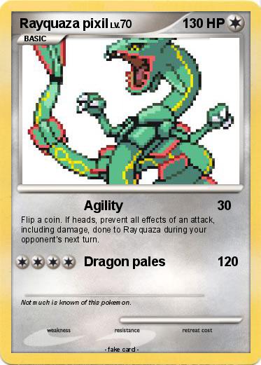 Pokemon Rayquaza pixil