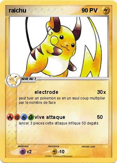 Pokemon raichu 