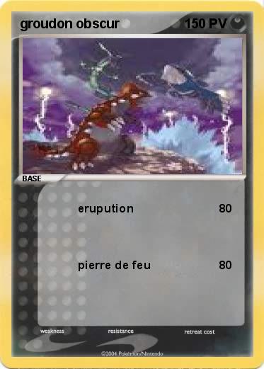 Pokemon groudon obscur